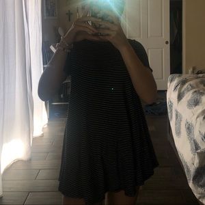 Striped Short T-Shirt Dress